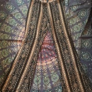 Boho Wide Leg Flowy Pants